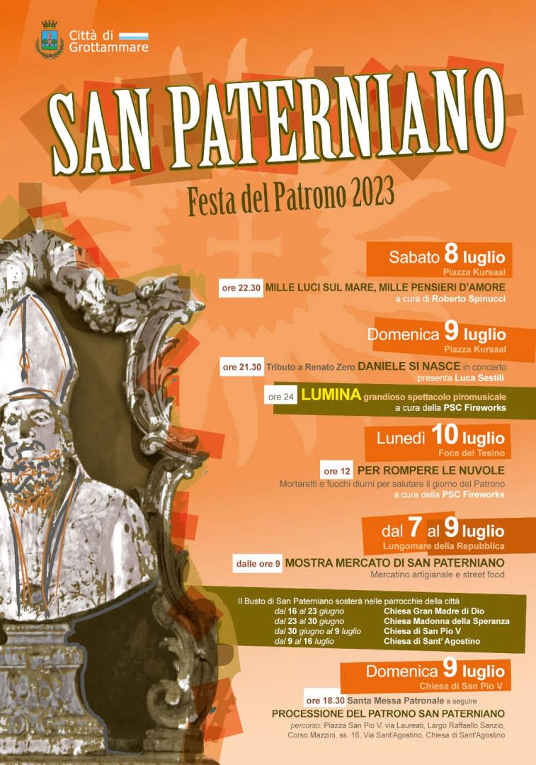La Città di Grottammare rende omaggio a San Paterniano per scongiurare le grandinate dal 1571