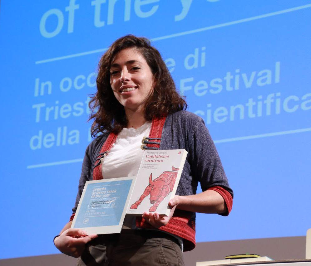 A Francesca Grazioli, ‘Capitalismo Carnivoro’ il Premio Science Book of the Year
