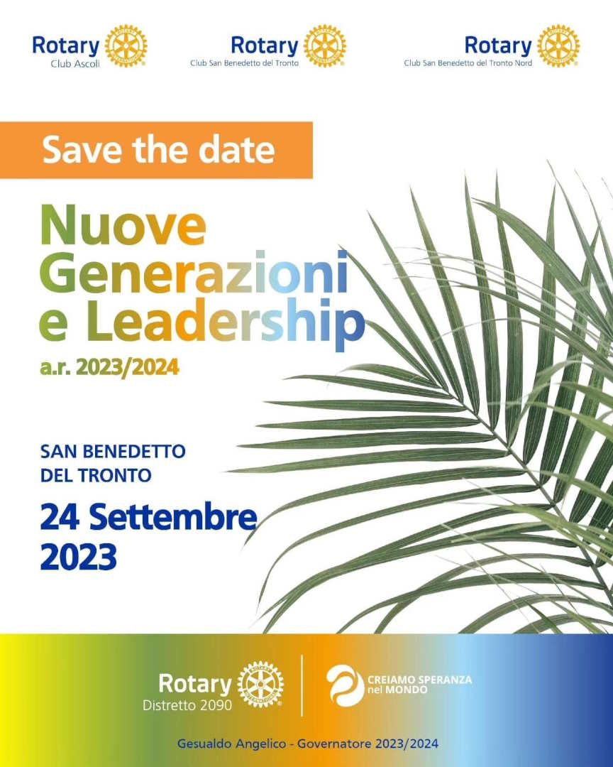 Nuove Generazioni e Leadership, Rotariani da tutta Italia in Città