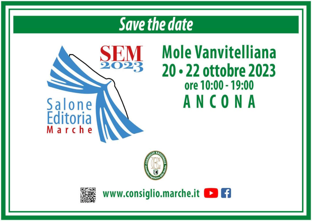 Il primo Salone dell’Editoria Marchigiana, dal 20 al 22 ottobre ad Ancona
