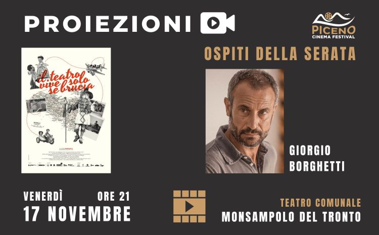 Piceno Cinema Festival a Monsampolo: Giorgio Borghetti e Chiara Conti le star della quarta settimana di eventi