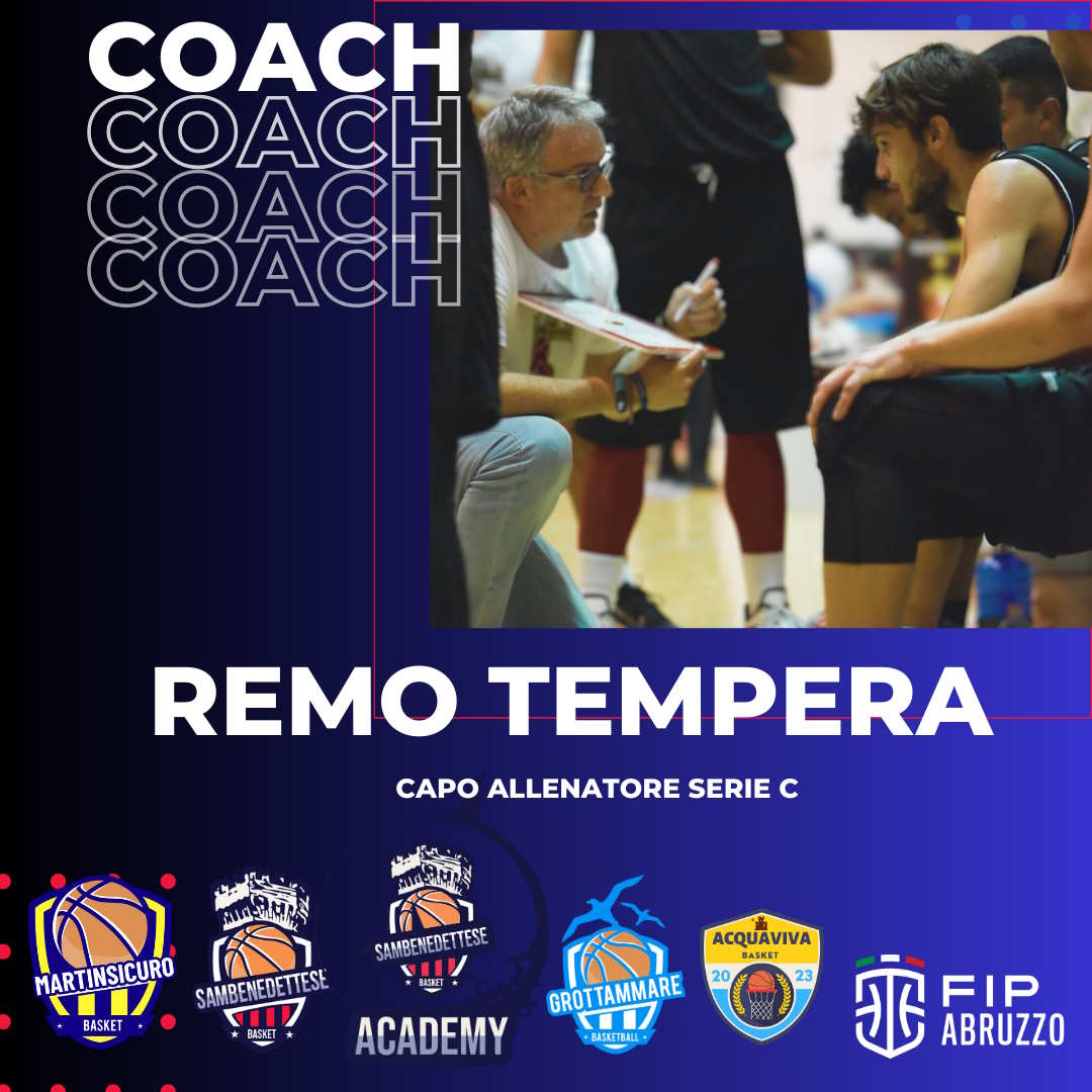 Samb Basket al coach Remo Tempera