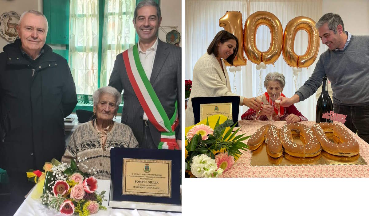 Maria e Giulia, la Città festeggia le prime centenarie del 2024