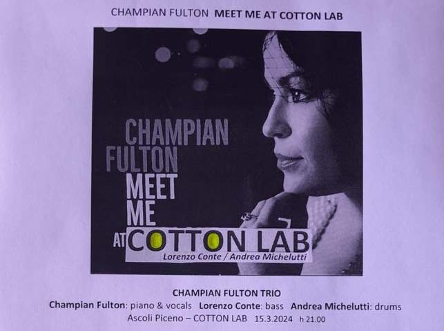 CHAMPIAN FULTON  MEET ME AT COTTON LAB