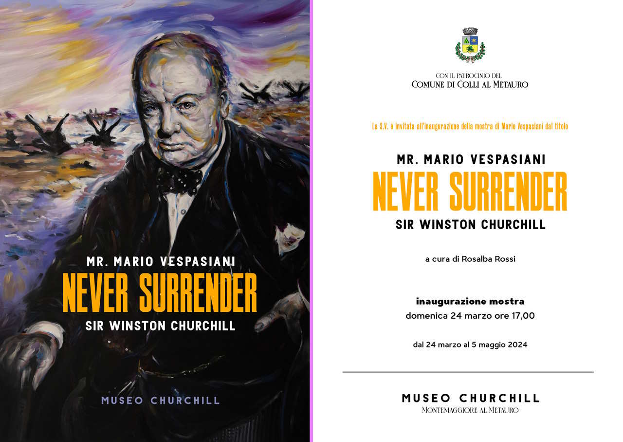 Mr. Mario Vespasiani – Never surrender – Sir Winston Churchill al Museo Churchill