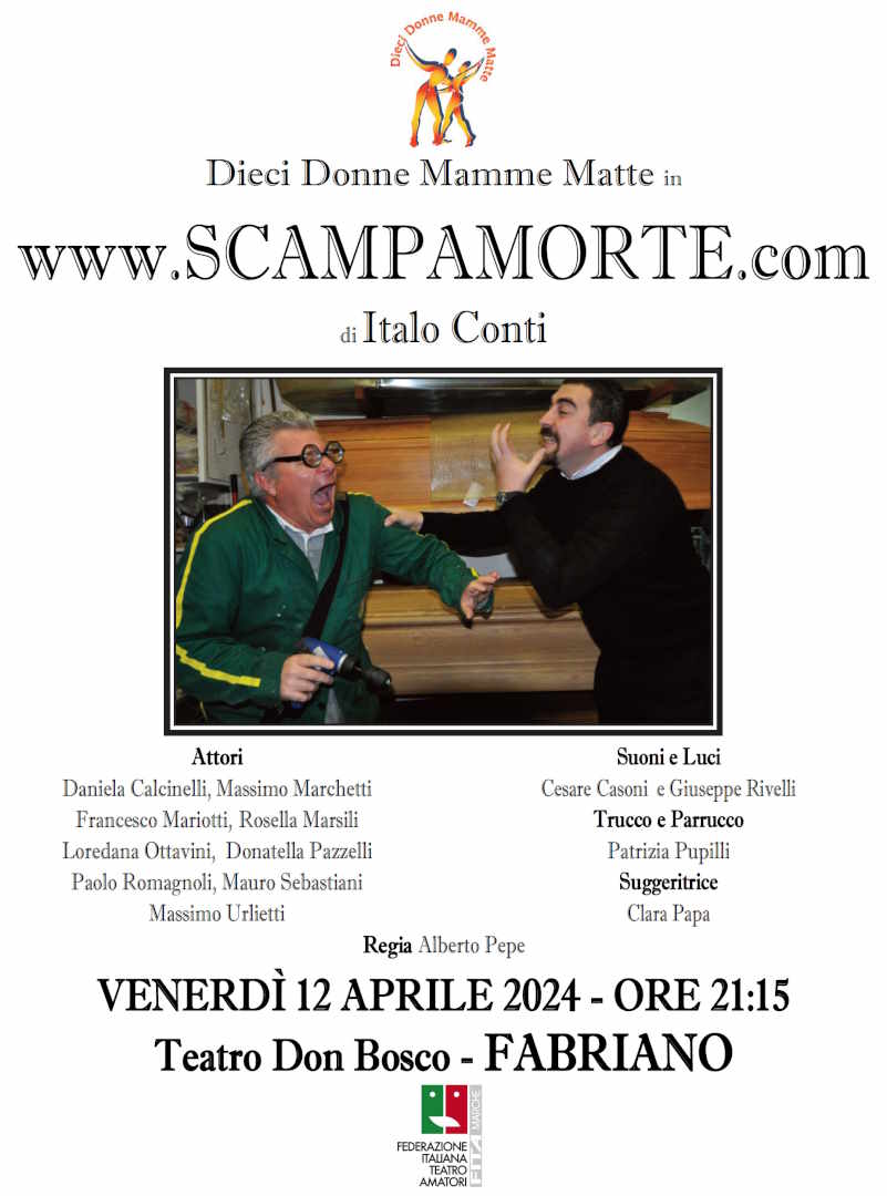 Le Ddmm al Don Bosco di Fabriano con “www.scampamorte.com”