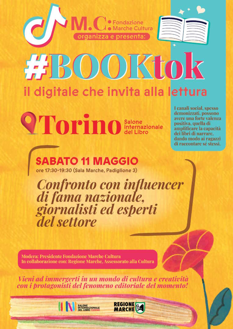Fondazione Marche Cultura al Salone del Libro con il #booktok, il fenomeno editoriale del momento