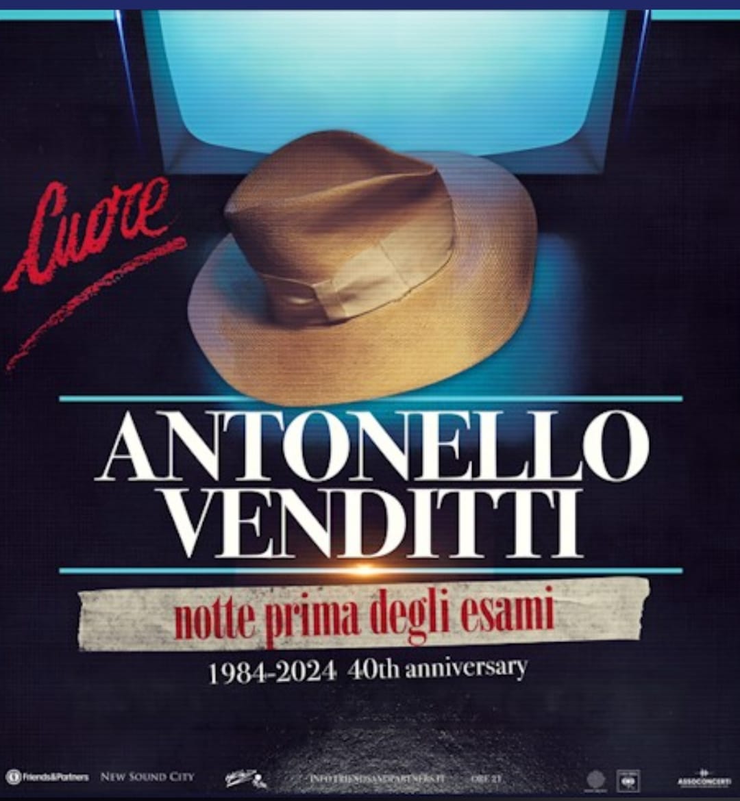 Antonello Venditti a Giulianova il 9 agosto con il concerto evento ‘Notte prima degli esami 1984-2024’